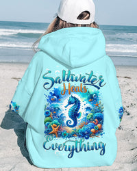 SALTWATER HEALS EVERYTHING SEAHORSE ALL OVER PRINT - TYTD0612233