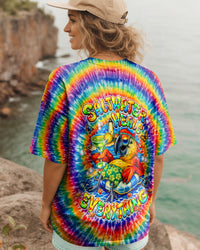 SALTWATER HEALS EVERYTHING PARROT COLORFUL SWIRL ALL OVER PRINT - TLNT1302261