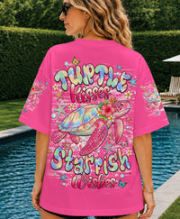 TURTLE KISSES STARFISH WISHES ALL OVER PRINT -  TLHN1606264