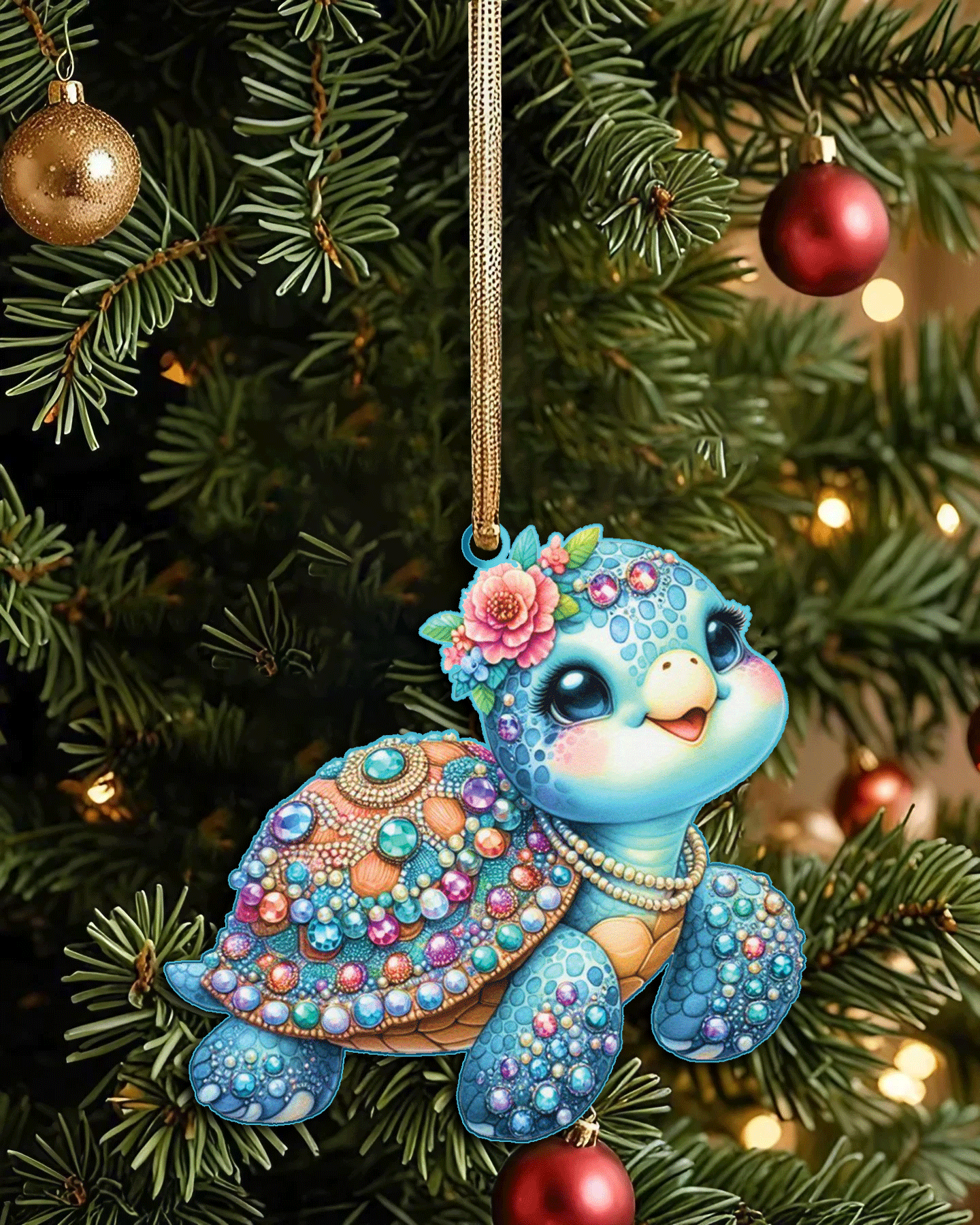 CUTE SEA TURTLE ORNAMENT & KEYCHAIN - YHLT2508252