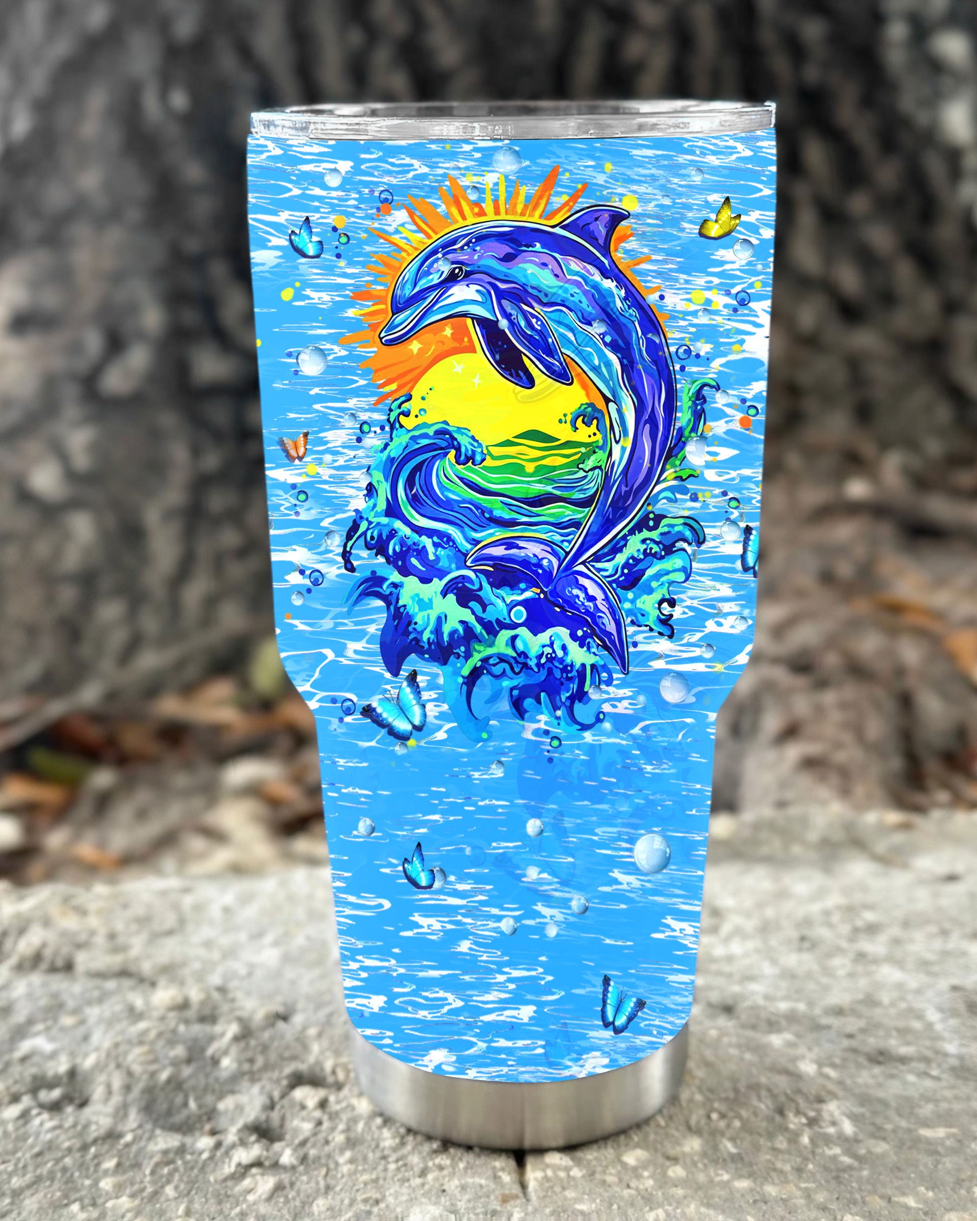 OCEAN WISHES DOLPHIN KISSES TUMBLER - YHHN2708254