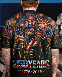 BIGFOOT FIREWORK STARS AND STRIPES ALL OVER PRINT - TLHN2303262