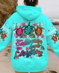 SALTWATER HEALS EVERYTHING TURTLE ALL OVER PRINT - TLNT1509251