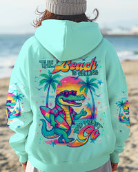 THE BEACH IS CALLING AND I MUST GO ALLIGATOR ALL OVER PRINT  - TLNT1707251