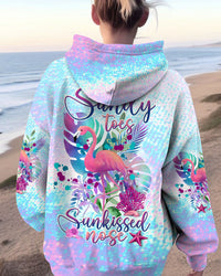 SANDY TOES SUNKISSED NOSE FLAMINGO ALL OVER PRINT - TLTW2309232