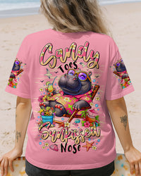 SANDY TOES SUNKISSED NOSE HIPPO ALL OVER PRINT - TLTR1207251