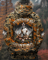 I'D RATHER BE HUNTING DEER FOXHOUND DOG ALL OVER PRINT - TLTW2511243