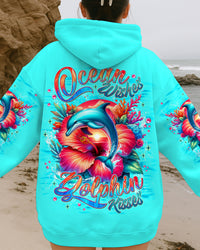 OCEAN WISHES DOLPHIN KISSES ALL OVER PRINT - TLNT0110251