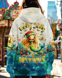 HOLLY JOLLY MERMAID CHRISTMAS ALL OVER PRINT  - TLTW0910243
