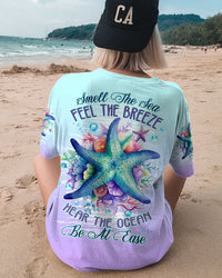 SMELL THE SEA FEEL THE BREEZE STARFISH ALL OVER PRINT - TLTW2406232