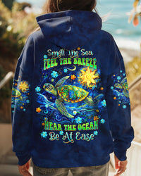 SMELL THE SEA FEEL THE BREEZE TURTLE ALL OVER PRINT - TLTW0312243