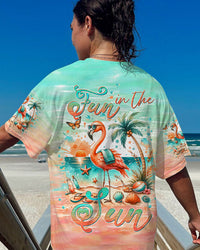 FUN IN THE SUN FLAMINGO ALL OVER PRINT - TLTW3001244