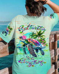 SALTWATER HEALS EVERYTHING TURTLE ALL OVER PRINT - TLTW1607242