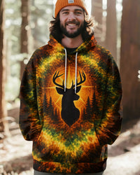 DEER HUNTING VINTAGE SWIRL ALL OVER PRINT - TLTW3012251