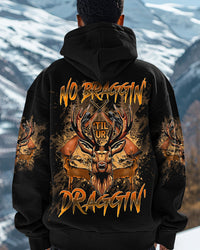 NO BRAGGING UNTIL YOU'RE  DRAGGING HUNTING DEER ALL OVER PRINT - TLTW0811243