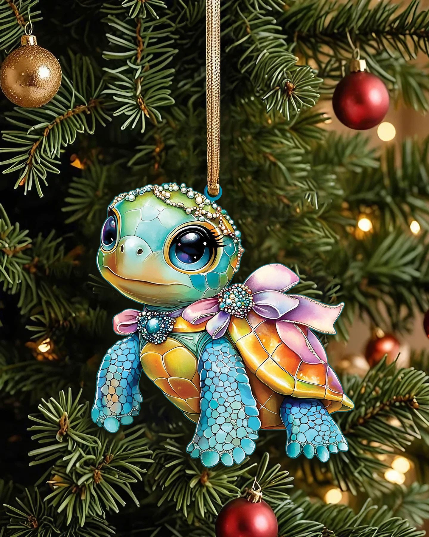 ADORABLE TURTLE ORNAMENT & KEYCHAIN - YHLT1709254