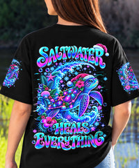 SALTWATER HEALS EVERYTHING CHRISTMAS TURTLE ALL OVER PRINT -  YHHN1210263