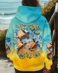 AS FREE AS THE OCEAN TURTLE ALL OVER PRINT - TLTR1802253