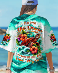AND INTO THE OCEAN I GO TURTLE ALL OVER PRINT - TLTR2603251
