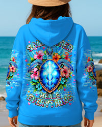 SALTWATER HEALS EVERYTHING TURTLE ALL OVER PRINT - TLNT0110253