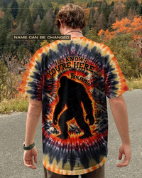 HE KNOWS YOU'RE HERE BIGFOOT SWIRL ALL OVER PRINT   - TLTW2301263
