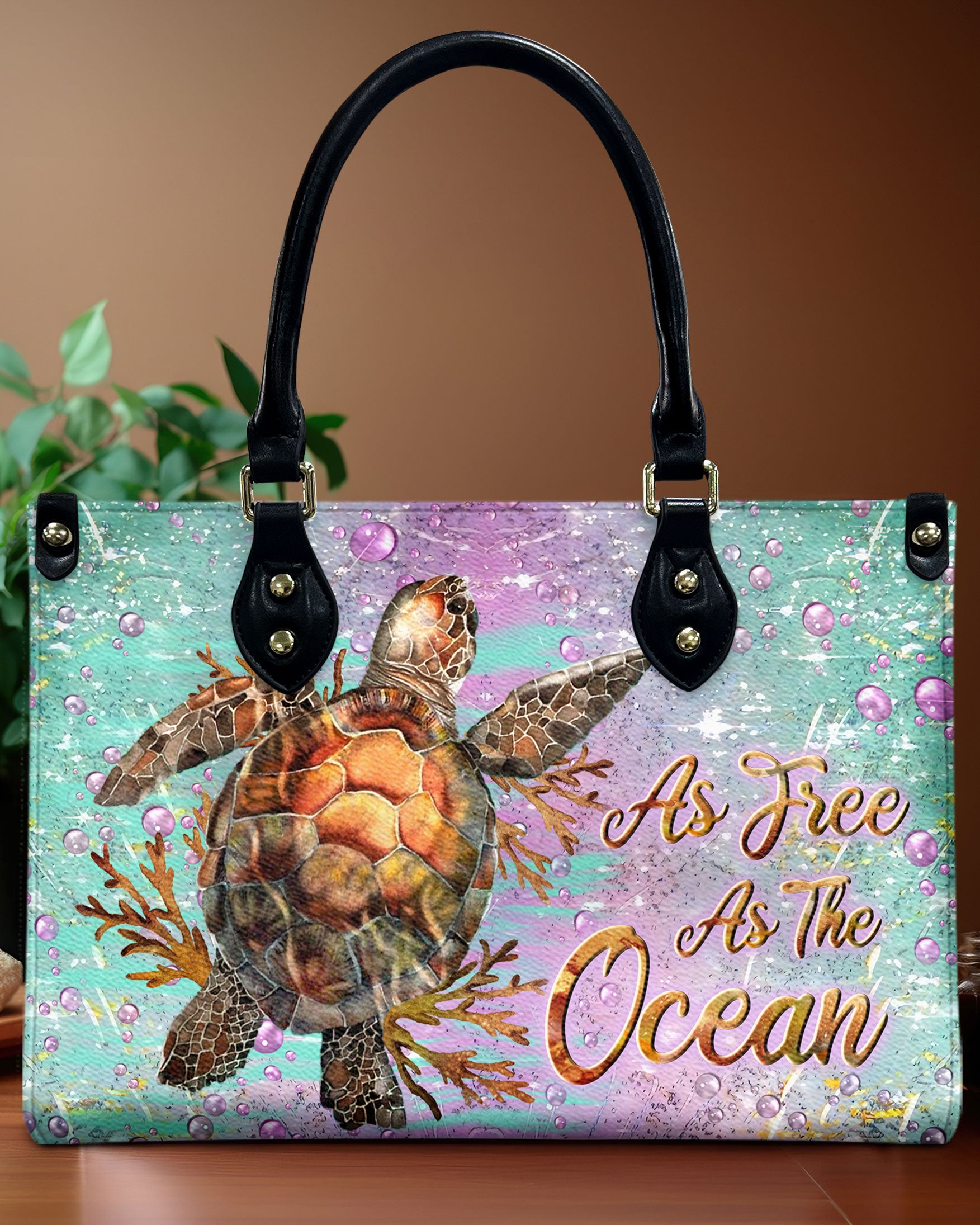 AS FREE AS THE OCEAN LEATHER HANDBAG - YHLN0108244