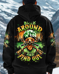 BUCK AROUND AND FIND OUT DEER HUNTING FOXHOUND DOG ALL OVER PRINT - TLTW2311243