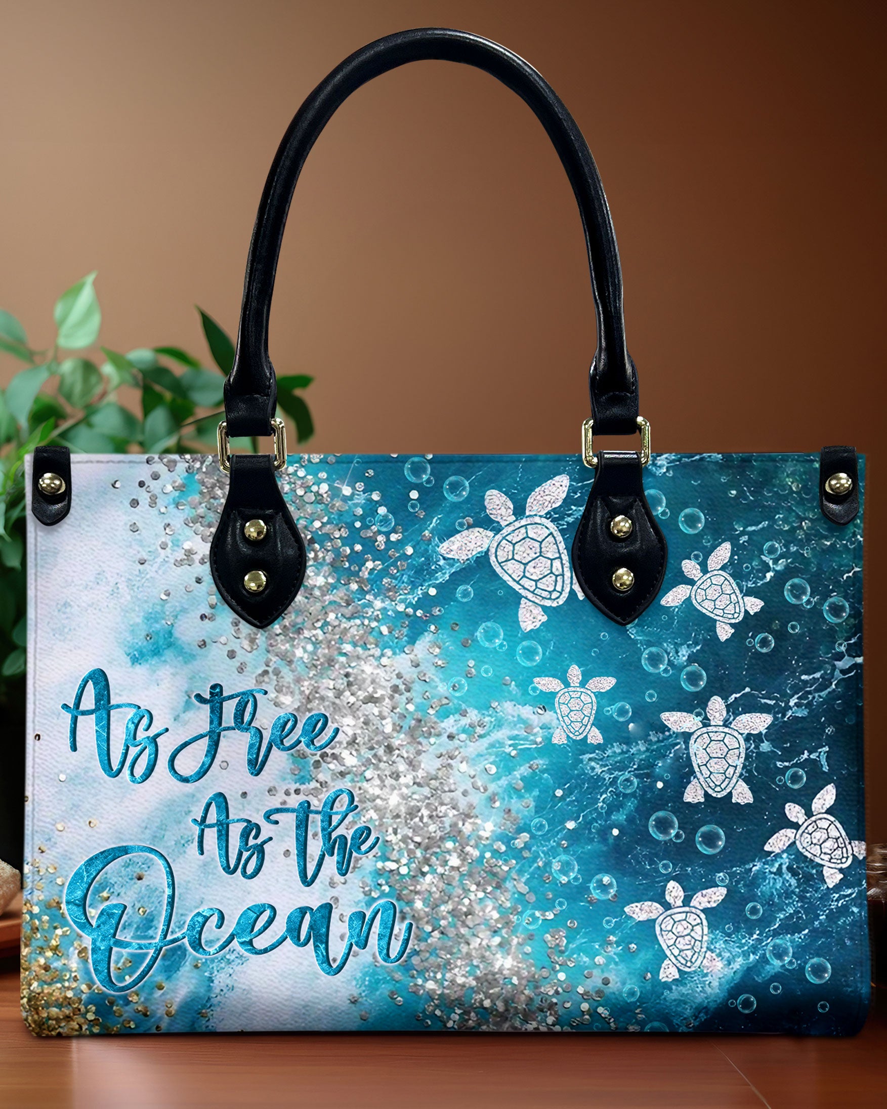 AS FREE AS THE OCEAN LEATHER HANDBAG - YHLN1811244