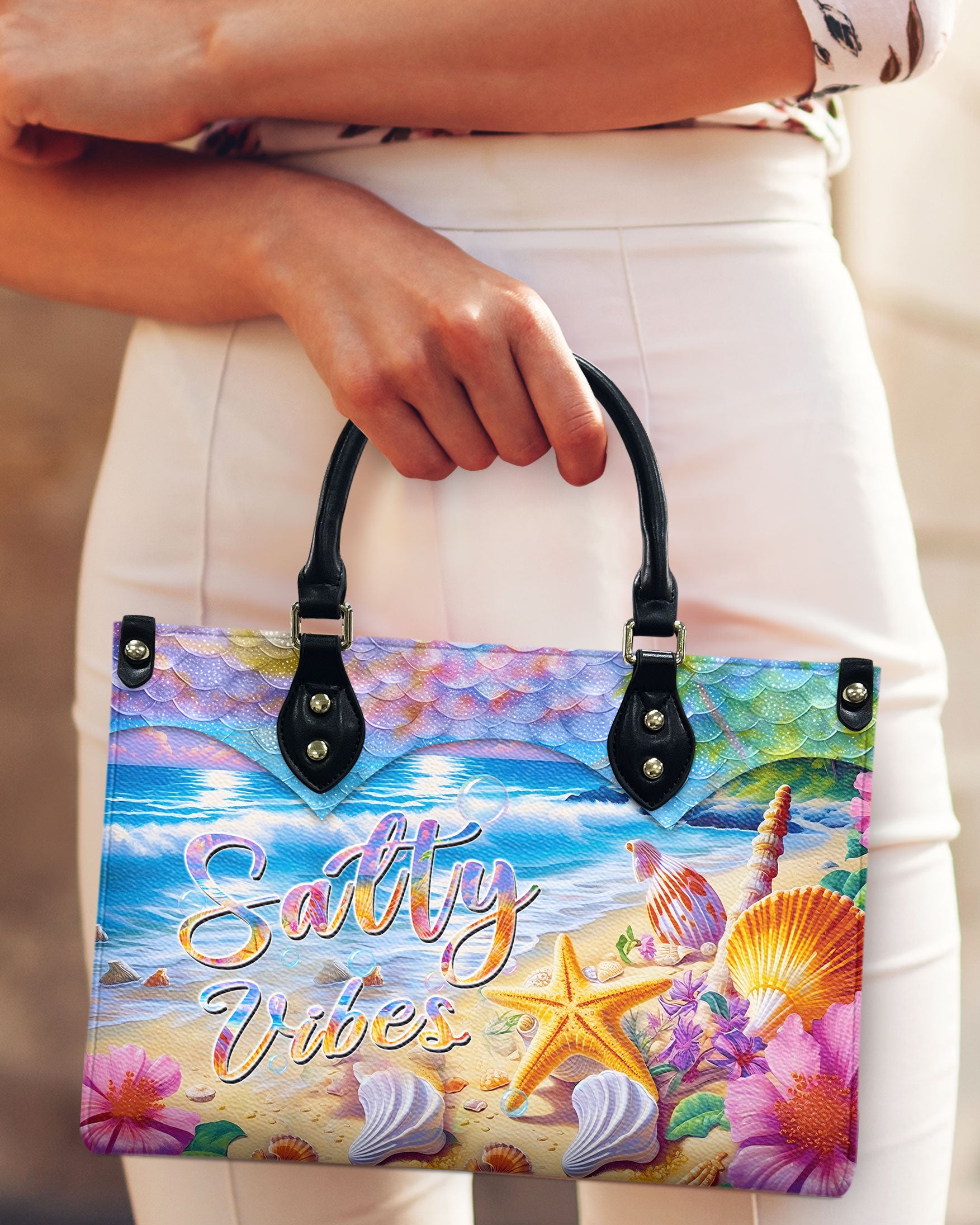 SALTY VIBES LEATHER HANDBAG - YHHN2905242