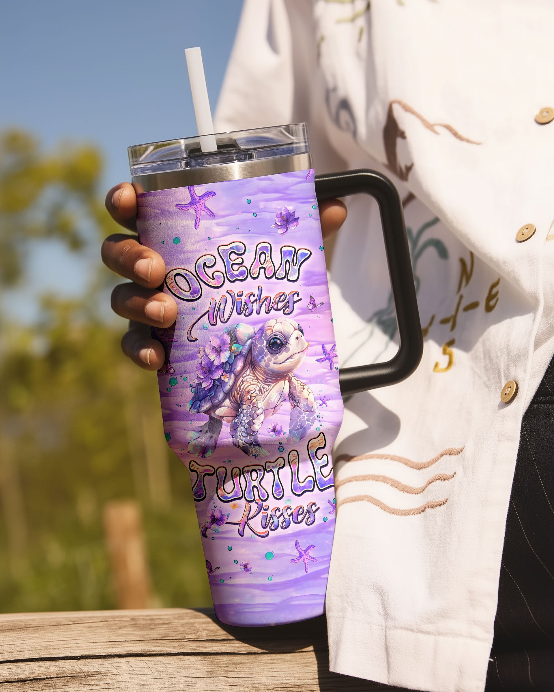 OCEAN WISHES TURTLE KISSES TUMBLER - YHLT2808254
