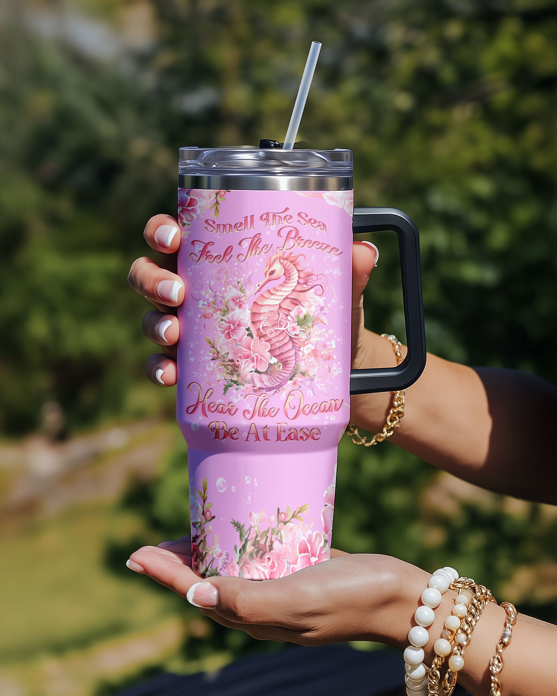 SMELL THE SEA SEAHORSE TUMBLER - YHLN2808256