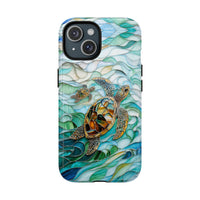 SEA TURTLE WAVES MAGNETIC PHONE CASE  - TLTW0605261