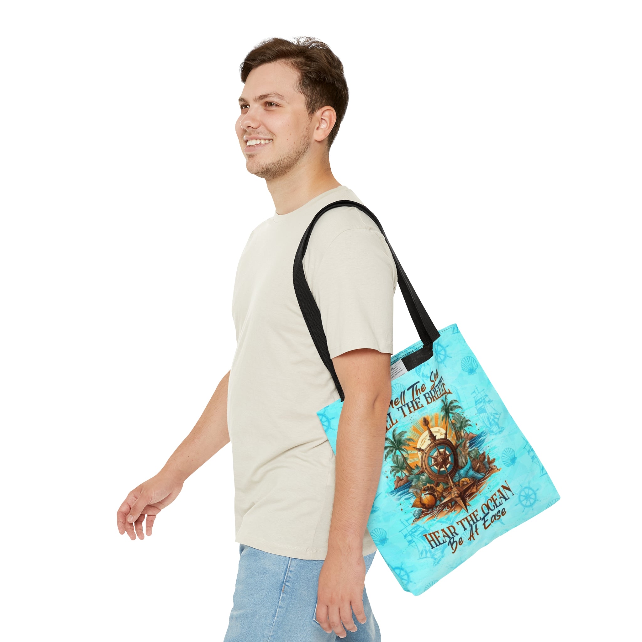 SMELL THE SEA FEEL THE BREEZE TOTE BAG - YHLN0906239