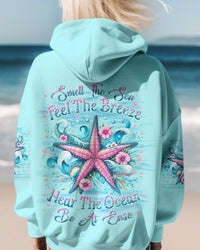 SMELL THE SEA FEEL THE BREEZE STARFISH ALL OVER PRINT - YHLN0901241
