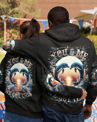 YOU & ME WE GOT THIS COUPLE DOLPHIN ALL OVER PRINT - YHHN0509241