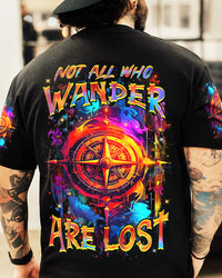 NOT ALL WHO WANDER ARE LOST COMPASS ALL OVER PRINT - YHHN0404244