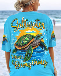 SALTWATER HEALS EVERYTHING TURTLE ALL OVER PRINT - YHHN1404254