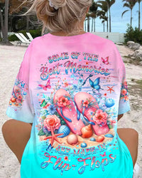 THE BEST MEMORIES ARE MADE IN FLIP FLOPS ALL OVER PRINT - YHHN1704243