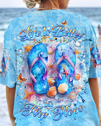 LIFE IS BETTER IN FLIP FLOPS ALL OVER PRINT - YHHN1904243
