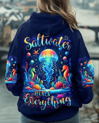 SALTWATER HEALS EVERYTHING SEAHORSES ALL OVER PRINT - YHHN1212243