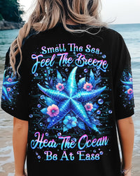 SMELL THE SEA FEEL THE BREEZE STARFISH ALL OVER PRINT - YHHN0102243