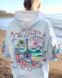 FIND ME WHERE THE MUSIC MEETS THE OCEAN GUITAR ALL OVER PRINT - YHLN1512233