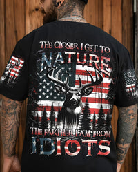 THE CLOSER I GET TO NATURE DEER HUNTING ALL OVER PRINT - YHHN2607241