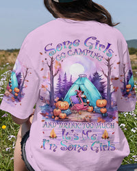 SOME GIRLS GO CAMPING FLAMINGO ALL OVER PRINT - YHLN1408233