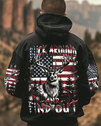 BUCK AROUND AND FIND OUT DEER HUNTING ALL OVER PRINT - YHHN2111243
