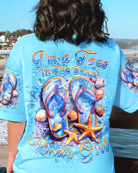 I'M A TOES IN THE SAND KINDA GIRL FLIP FLOPS ALL OVER PRINT - YHHN1306241