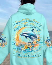 SMELL THE SEA FEEL THE BREEZE DOLPHIN ALL OVER PRINT - YHLN0809233