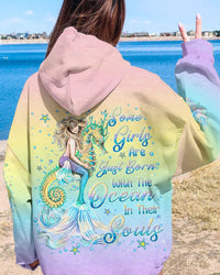 SOME GIRLS ARE JUST BORN MERMAID SEAHORSE ALL OVER PRINT - YHLN1412234