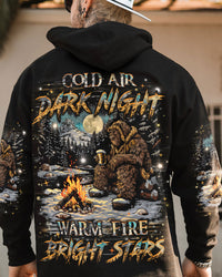 COLD AIR DARK NIGHT WARM FIRE BRIGHT STARS ALL OVER PRINT - YHHN2810242