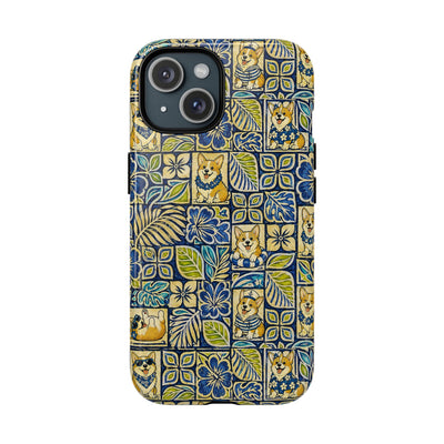 TROPICAL CORGI DOG MOSAIC MAGNETIC PHONE CASE - TLNT2208261